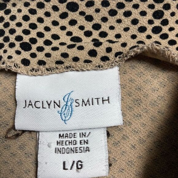 JACLYN SMITH, Black&Tan women’s top, Sz L‎ - Picture 8 of 13